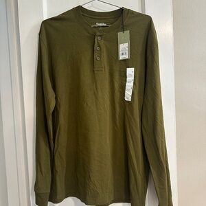 Goodfellow & Co. Men's Forest Edge Long sleeve button up t shirt M